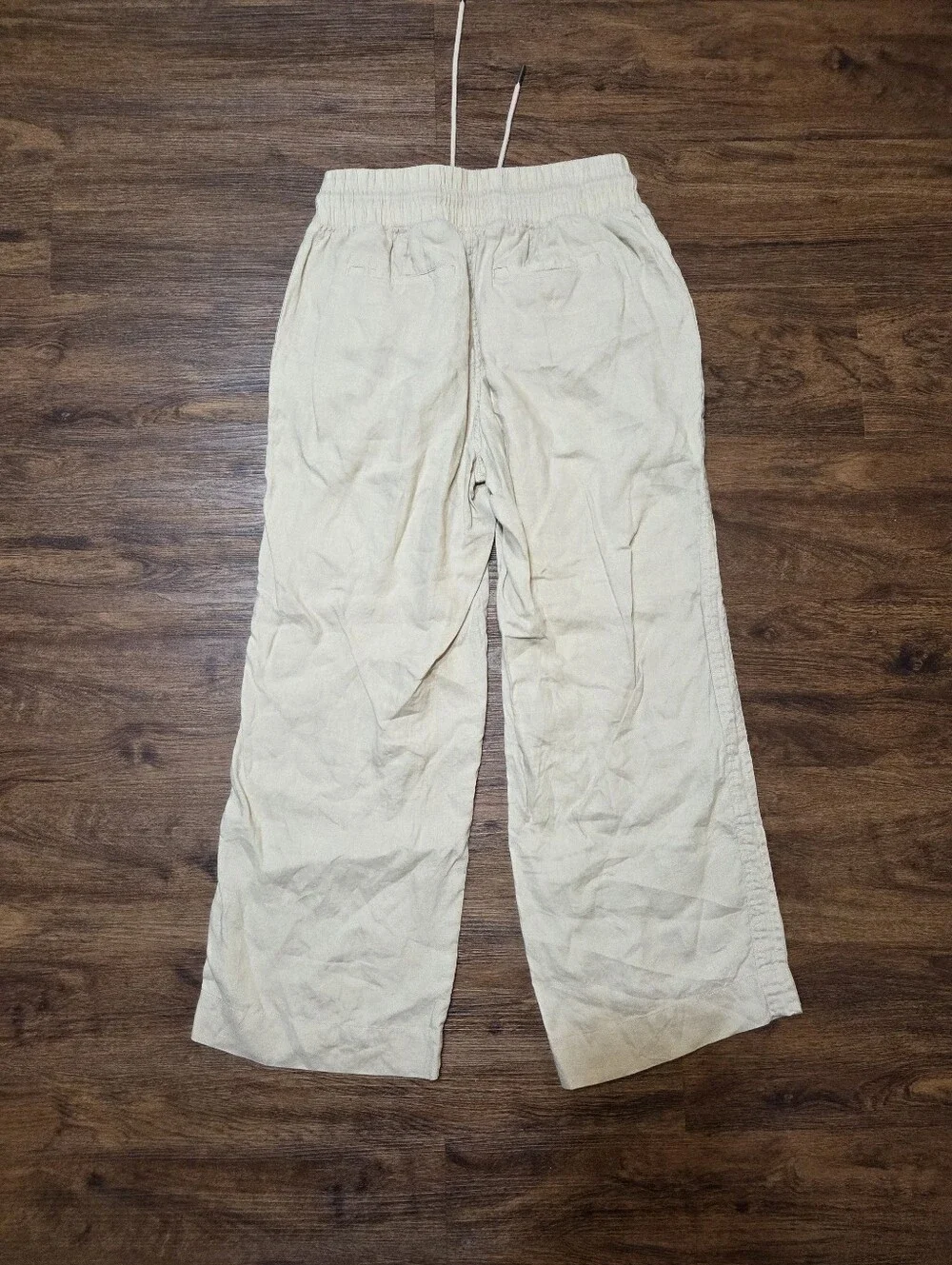 Quince Driftwood Linen Wide Leg Pants S